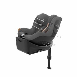 Cybex CYB1701907889173 Silla de Coche Sirona G i-Size Gr 0+/1 Tela Plus Gris Lava