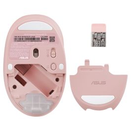 ASUS Ratón Inalámbrico MD101 Óptico RF Wireless + Bluetooth 2400 DPI Rosa