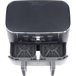 Ninja AF400EU Foodi MAX Dual Zone Freidora de Aire Caliente 9.5L Negra con Funciones de Hornear, Asar y Deshidratar