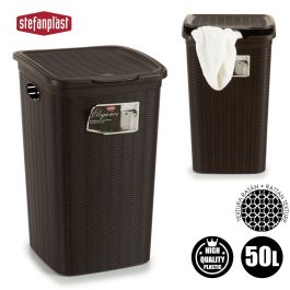Pongotodo Elegance 50L Chocolate Stefanplast 36.5x54.5x38 cm (6 Unidades) Pongotodo Elegance 50L Chocolate Stefanplast 36.5x54.5x38 cm (6 Unidades)