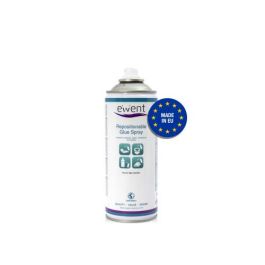 Ewent EW5625 Spray de Pegamento Reposicionable, Secado Rápido para Plástico, Papel, Corcho, Cartón, Poliestireno, Textiles y Espumas