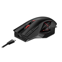 Asus ROG Spatha X Ratón Gaming Inalámbrico+Cable USB 19000 DPI 12 Botones RGB Negro 90MP0220-BMUA00