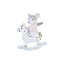 Figura Navidad Fantasia DKD Home Decor Gris Rosa 4 x 11 x 9.5 cm Precio: 4.88999962. SKU: B1FPEB99WQ
