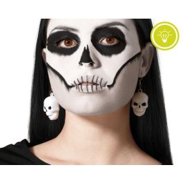 Pendientes Calavera Luz Led Plateados Halloween Precio: 2.5168. SKU: B1CE3BH4WG