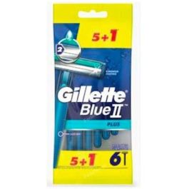 Gillette 0750332 Maquinilla de Afeitar Fija Blue II Pack de 6 Unidades Color Azul, Cuerpo Plástico y Cromo Precio: 4.49999968. SKU: S4503354