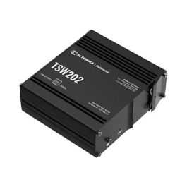 Teltonika Networks TSW202 Switch Gestionado 8 x Puertos PoE+ con 2 x Puertos SFP para Comunicación Fibra Óptica