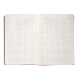 Cuaderno Con Gomilla Antartik Notes Tapa Dura A5 Hojas Cuadricula Rosa Pastel 100 Hojas 80 gr Fsc