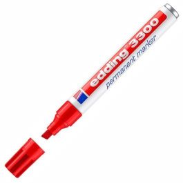 Edding Marcador Permanente 3300 Punta Biselada Rojo 1-5mm para Papel Metal Plástico Vidrio (10 Unidades) (10 Unidades) Precio: 22.49999961. SKU: S8421286