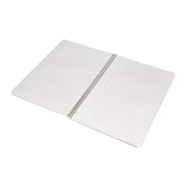 Liderpapel Cuaderno espiral A4 Ecouse tapa cartulina kraft 80 hojas papel reciclado 80gr cuadro 4mm con margen
