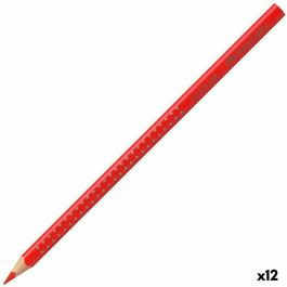 Lápices de Colores Acuarelables Faber-Castell Rojo Escarlata Intenso (12 Unidades) Precio: 11.49999972. SKU: S8421873