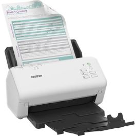 Brother ADS-4300N Escáner Documental Profesional de Sobremesa con Alimentador ADF 80 Hojas, Doble Cara, 80 ppm, Red Ethernet y USB 3.0