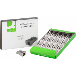 Q-connect Sacapuntas Metálico 1 Uso Cuña Cuerpo Aluminio Robusto