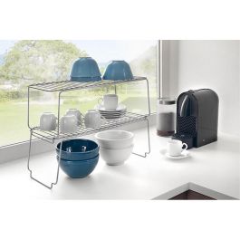 Metaltex Estante apilable 45x19x18cm con recubrimiento Polytherm Metallic