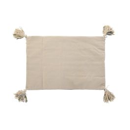 DKD Home Decor Funda Cojín Decorativa Multicolor de Algodón y Poliéster con Diseño de Flecos y Cierre de Cremallera 40 x 60 cm