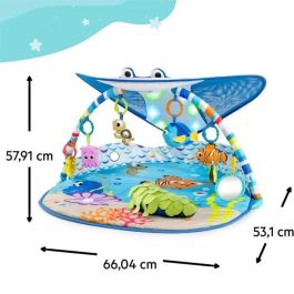 Disney Baby Colchoneta de Actividades Mr. Ray Ocean Lights para Bebé con Luces, Música y Juguetes Colgantes Nemo