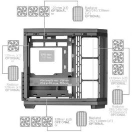 Mars Gaming MC-3TCORE Caja Gaming Semitorre Negra, Triple Cristal Templado, Soporte Placas Conector Inverso, Alta Refrigeración Mars Gaming MC-3TCORE Caja Gaming Semitorre Negra, Triple Cristal Templado, Soporte Placas Conector Inverso, Alta Refrigeración