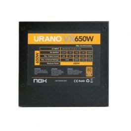 NOX Urano VX Bronze Edition unidad de fuente de alimentación 650 W 20+4 pin ATX ATX Negro, Naranja NOX Urano VX Bronze Edition unidad de fuente de alimentación 650 W 20+4 pin ATX ATX Negro, Naranja