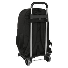 Mochila Escolar con Ruedas Real Madrid C.F. Corporativa Negro 15 L