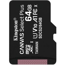 Tarjeta de Memoria Kingston CANVAS Select Plus 64GB microSD XC/ Clase 10/ 100MBs Tarjeta de Memoria Kingston CANVAS Select Plus 64GB microSD XC/ Clase 10/ 100MBs
