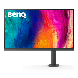 BenQ Monitor Pd2705Ua (9H.LKDLA.TPE) 27" Led Panorámico, Panel Ips, 3840X2160 Uhd 16:9, 5Ms Gtg, 350Cd Hdr Mode) 1200:1, Angulo 178/178, Tamaño Píxel 0,155, Altavoces, Hdmi 2.0, Dp 1.4, Usb-C, Usb 3.2, Usb Type B