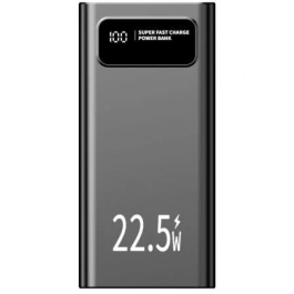 Leotec Batería Externa LEPOW30W22K Polímero de Litio 30000 mAh Negro Carga Rápida 22.5W