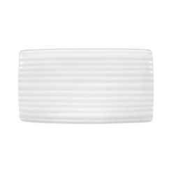 Ariane Bandeja Rectangular Porcelana Reforzada Artisan 36x20 cm Blanco Brillo para Hostelería (6 Unidades)