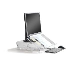 BakkerElkhuizen Q-doc 515 Soporte para Documentos Transparente Ajustable en Altura 10kg Acrílico Plástico Acero