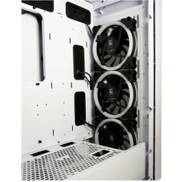 LC-Power 802W RGB Midi Tower PC Gaming Blanco, compatible ATX/Micro ATX/Mini-ITX, con RGB y Panel Vidrio Templado