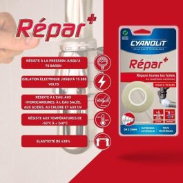 Cyanolit CYA3045203000744 Cinta Adhesiva de Silicona Autoadhesiva Impermeable y Resistente a Temperaturas Extremas