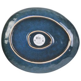 Home Deco Factory Plato Gres Azul Natural Colección 27,5 cm
