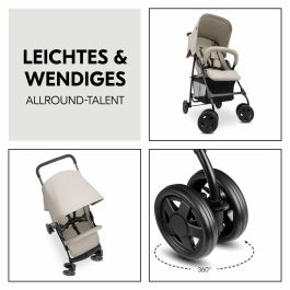 HAUCK HAU4007923171615 Cochecito Sport Plegable y Reclinable con Capota y 4 Ruedas, Color Azul