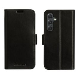dbramante1928 Funda cartera para Samsung Galaxy A54, Negro, cuero genarbtes, cierre magnético, soporte, bolsillos para tarjetas, protección contra impactos y RFID
