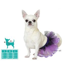 Disfraz Mascota Tutú Morado Circo Polyester Talla L