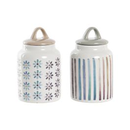 DKD Home Decor Bote Urban Azul Celeste Gris 11 x 19 x 11 cm (4 Unidades) Precio: 29.6899999. SKU: B1KHKLND4P