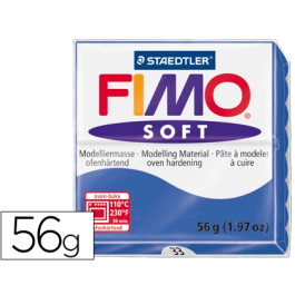 Staedtler Pasta de modelar Fimo Soft 57 gr Azul Brillante Blanda y Suave Precio: 2.6899994. SKU: B1JBBCDTAX