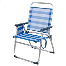 Silla playa plegable aluminio fija marinera 48x50x88 cm Silla playa plegable aluminio fija marinera 48x50x88 cm