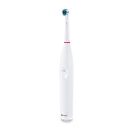 Beurer TB-30 Cepillo Dental Eléctrico Blanco, 2 Programas Limpieza y Encías Sensibles, Tecnología Oscilante y Pulsátil, Temporizador 2 Minutos