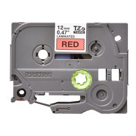 BROTHER Cinta laminada rojo/negro 12mm