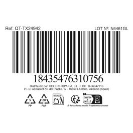 Inde Fiambrera Redonda Hermética Textury 900 ml Ø 17.5 cm (6 Unidades)