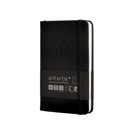 Antartik Cuaderno A6 Tapa Dura Hojas Rayas Negro 100 Hojas 80gr FSC
