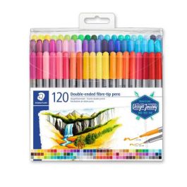 Estuche de Plástico con 120 Rotuladores, Colores Surtidos Staedtler 3200 TB120 Precio: 57.88999975. SKU: B1E854B6J5