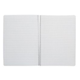 Cuaderno Espiral Liderpapel Din A4 Pautaguia Tapa Dura 80H 90 gr Cuadro Pautado 2,5 mm Color Lila 5 unidades