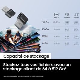 Memoria USB Samsung MUF-512AB/APC Negro Gris 512 GB