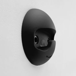 Emuca Colgador de pared Napier, Pintado negro, Plástico