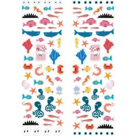 Pelikan Libro de manualidades Upcycling con pegatinas. Meereswelt A4
