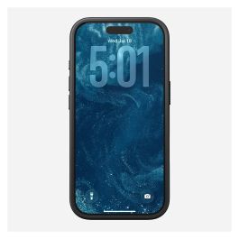 Nomad NM014001858 Funda Modern Case iPhone 17 Pro Compatible con MagSafe Vulcan Black - Carcasa de Cuero y Aluminio