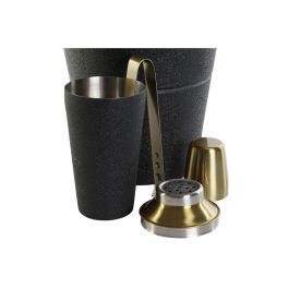 Coctel Loft DKD Home Decor Negro Dorado 22 x 21 x 22 cm Set de 7