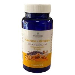 DREAM FOODS Cúrcuma + Pimienta Bio 90 Cápsulas Complemento Alimenticio Vegano Precio: 10.89. SKU: B1G3JK87P3