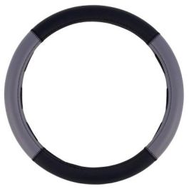 Abc Funda Volante Grip Negro-Gris Universal 1 Pieza 100% Poliéster Fácil Limpieza INT30168