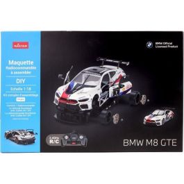 Coche Teledirigido - TURBO CHALLENGE - BMW M8 GTE - Blanco - 1/18 - Fácil montaje